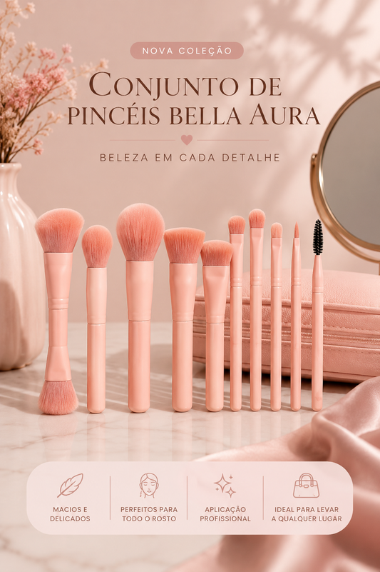 Conjunto de pincéis BellaAura